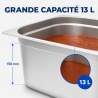 Bac Gastro GN 2/3 Inox 13 L - Profondità 150 mm