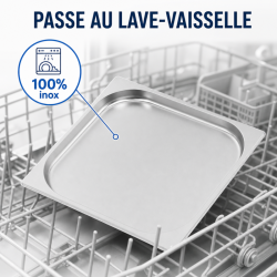 Bac Gastro GN 2/3 Inox — Profondità 20 mm, 1,35 L
