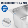 Bac Gastro GN 2/3 Inox 13 L - Profondità 150 mm