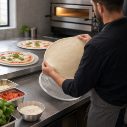Griglia per Pizza in Alluminio Forata Ø 500 mm - Pro
