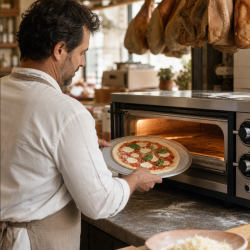 Teglia per Pizza Forata Ø 280 mm Alluminio — Dynasteel