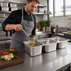 Bac Gastro GN 2/3 Inox 18 L - Profondità 200 mm