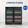 Retrobar Refrigerato 209 L 2 Porte in Vetro — Ventilato