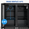 Retrobar Refrigerato 209 L 2 Porte in Vetro — Ventilato