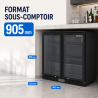 Retrobar Refrigerato 209 L 2 Porte in Vetro — Ventilato