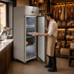 Armadio Refrigerato Positivo 650 L Inox GN 2/1 Ventilato