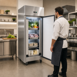 Armadio Refrigerato Positivo 650 L Inox GN 2/1 Ventilato