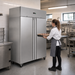 Armadio Negativo 1400 L Inox 2 Porte GN 2/1 Ventilato
