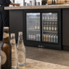 Retrobar Refrigerato 212 L 2 Porte Scorrevoli Nero