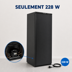 Armadio Refrigerato Positivo 376 L Nero 0/+8 °C