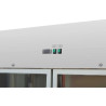 Armadio Refrigerato Positivo 1400 L 2 Porte Vetrate GN 2/1