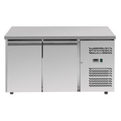 Tavolo Refrigerato Positivo 2 Porte 228 L Ventilato Inox