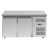 Positive Refrigerated Table 2 Doors 228 L Ventilated Stainless Steel