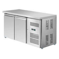 Positive Refrigerated Table 2 Doors 228 L Ventilated Stainless Steel
