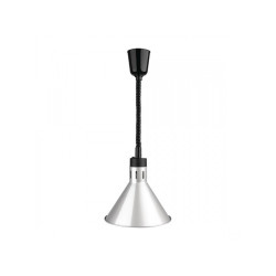 Lampe Chauffante Conique Argentée Dynasteel - Maintien des aliments chauds pour les professionnels de la restauration