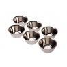 6 Petits Bols en Inox