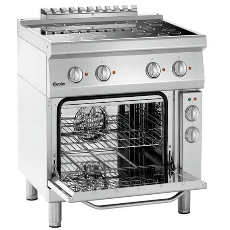 Fornello 4 Fuochi Elettrici 700 - Con Forno Elettrico - Bartscher