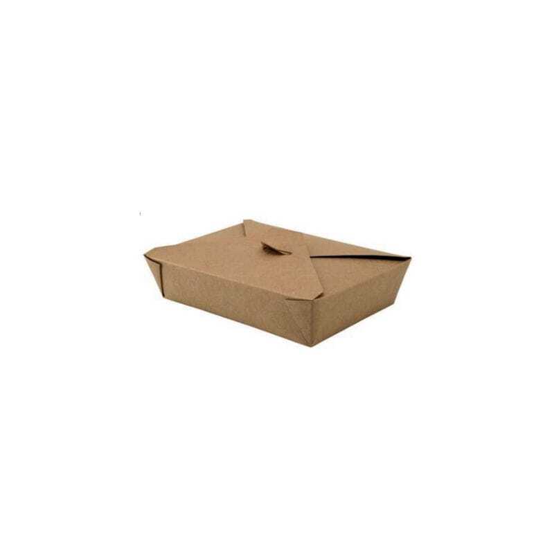 Boîte Repas Grand Format - Couvercle 4 Rabats - Ecoresponsable - Lot de 50