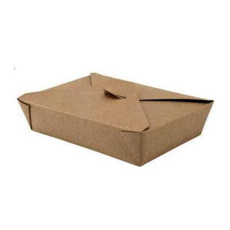 Boîte Repas Grand Format - Couvercle 4 Rabats - Ecoresponsable - Lot de 50