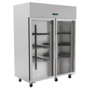 Armadio Refrigerato Positivo 1400 L 2 Porte Vetrate GN 2/1