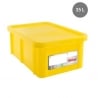 Vasca Rettangolare 35 L + Coperchio Giallo HACCP