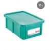Contenitore HACCP Rettangolare con Coperchio - 35 L - Verde