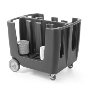 Carrello per piatti con colonne simmetriche Cambro