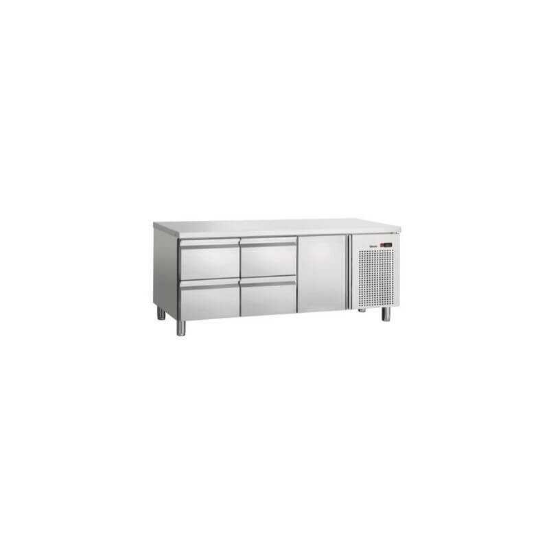 Tavolo Refrigerato 1/1GN - 4 Cassetti - 1 Porta - 1 Ripiano - Bartscher