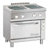 Forno a 4 piastre quadrate con forno elettrico GN1/1 Serie 700