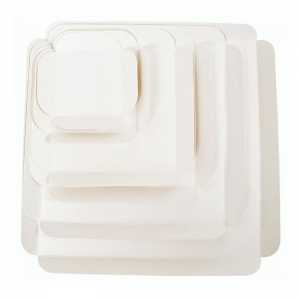 Quadrati Scanalati in Cartone - 17 x 17 cm - Lotto di 250 - FourniResto