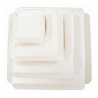 Quadrati Scanalati in Cartone - 17 x 17 cm - Lotto di 250 - FourniResto