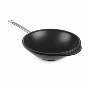 Wok in alluminio pressofuso - 32 cm di diametro