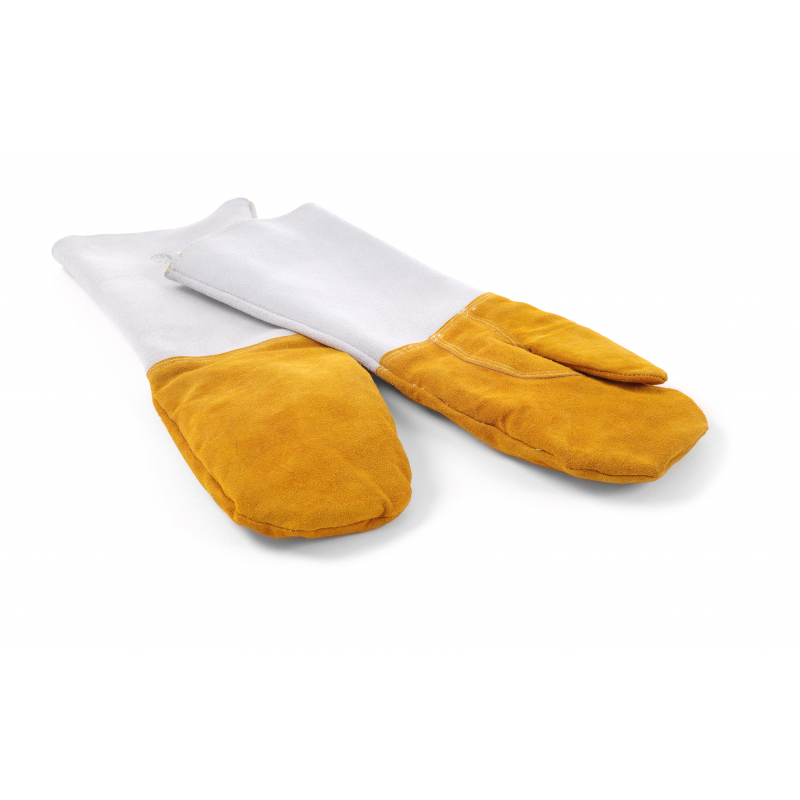 Heat-Resistant Leather Mittens - Set of 2 Heat-Resistant Leather Mittens - Set of 2