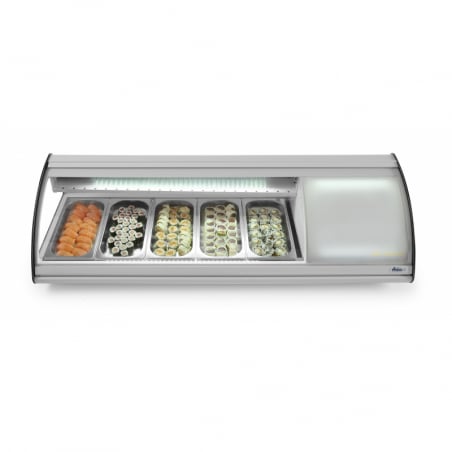 Vetrina per sushi - 5 x GN 1/3 - 63 L