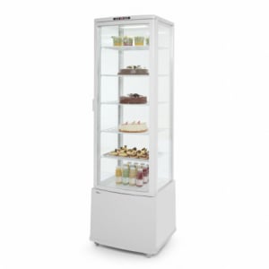 Vetrina refrigerata per dolci bianca - 280 L