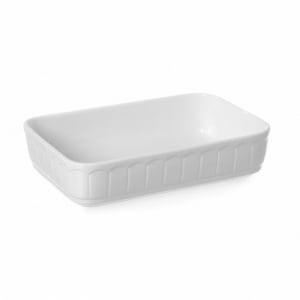 Piatto rettangolare da forno in porcellana - 375 x 260 mm