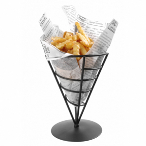 Support pour Cornet de Frites - Noir