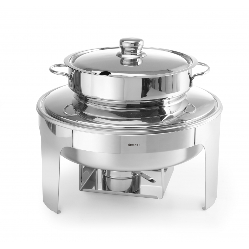 Chafing dish for soup mirror polished finish - Brand HENDI - Fourniresto Chafing dish for soup mirror polished finish - Brand HENDI - Fourniresto