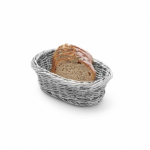 Cestino del pane ovale nero - 250 x 190 mm