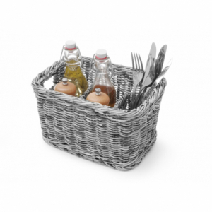 Cutlery Basket - 4 Compartments - Black