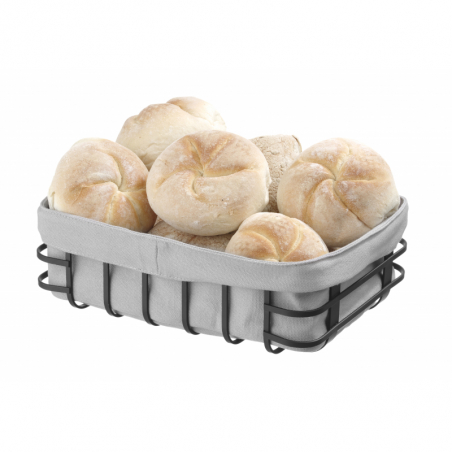 Cestino del pane quadrato con bustina - 190 mm x 190 mm