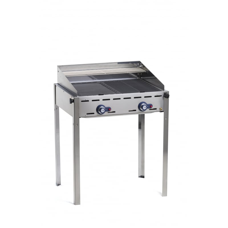 Barbecue a Gas Professionale Green Fire con 2 bruciatori - Marca HENDI