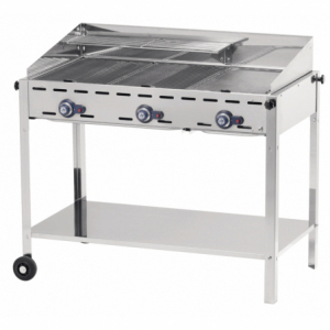 Barbecue a Gas Professionale Green Fire - 3 bruciatori - HENDI