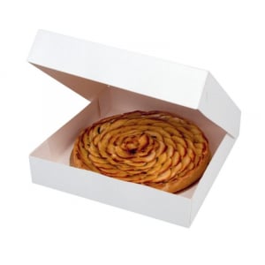 White Cardboard Pastry Box - 29 x 29 cm - Pack of 50 - FourniResto