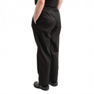 Pantaloni da cucina unisex Easyfit neri trattati al Teflon - Taglia S - Whites Chefs Clothing - Fourniresto