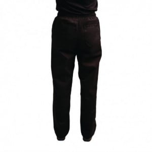 Pantaloni da cucina unisex Easyfit neri trattati al Teflon - Taglia XS - Whites Chefs Clothing - Fourniresto