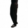 Pantaloni da cucina unisex Easyfit neri trattati al Teflon - Taglia XS - Whites Chefs Clothing - Fourniresto