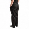 Pantalon de Cuisine Mixte Easyfit Noir Traité Teflon - Taille XS - Whites Chefs Clothing - Fourniresto