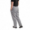 Pantaloni da cucina Easyfit a quadri bianchi e neri - Taglia M - Whites Chefs Clothing - Fourniresto