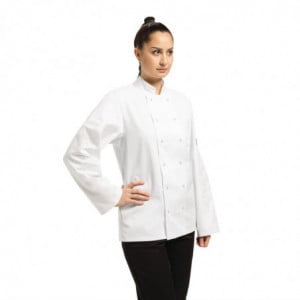 Giacca da cucina unisex bianca a maniche lunghe Vegas - Taglia L - Whites Chefs Clothing - Fourniresto